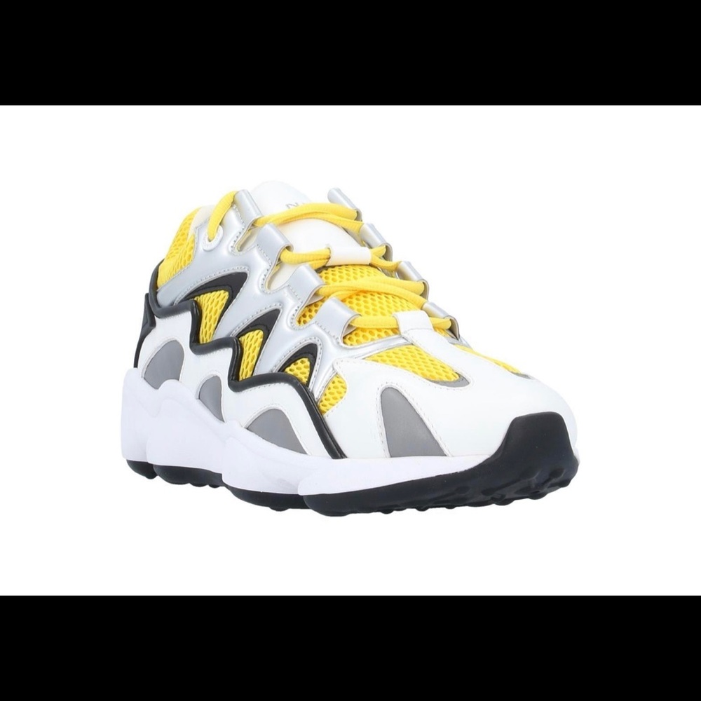 Sandro Atomic Leather And Mesh Trainers